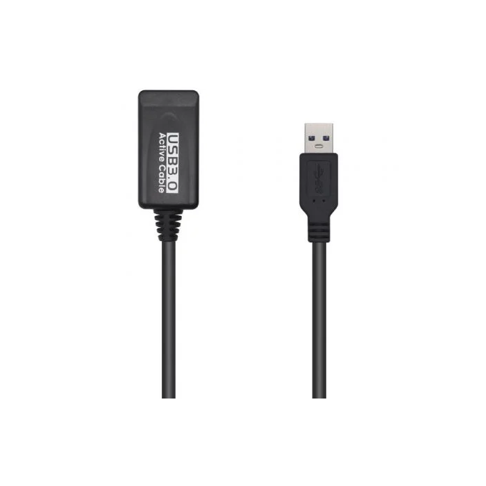 AISENS - CABLE USB 3.0 PROLONGADOR CON AMPLIFICADOR, TIPO A/M-A/H, NEGRO, 5.0M AISENS - CABLE USB 3.0 PROLONGADOR CON AMPLIFICADOR, TIPO A/M-A/H, NEGRO, 5.0M