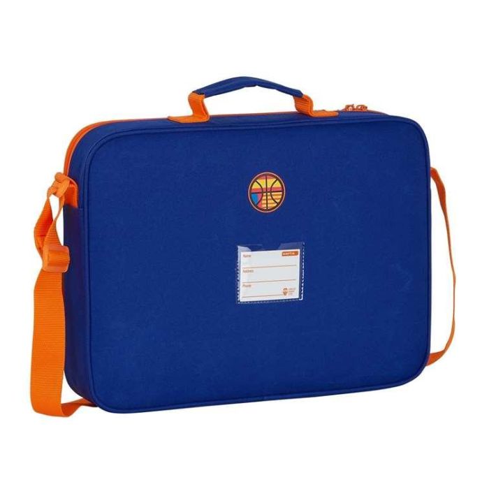 Cartera Escolar Valencia Basket Azul Naranja (38 x 28 x 6 cm) 7