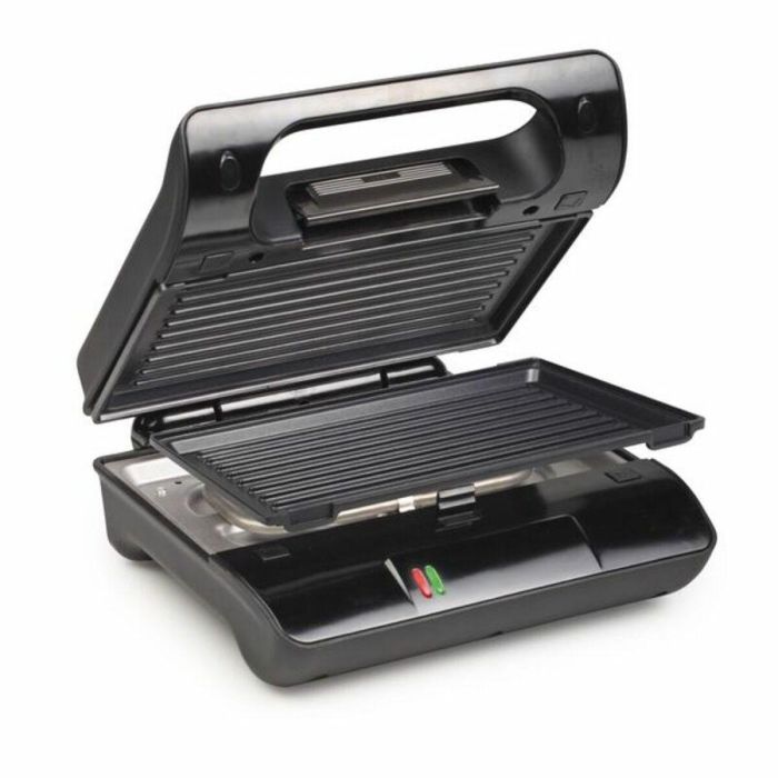 Grill de contacto Princess Grill Compacto Flex 01.117001.01.001 Negro Negro/Plateado 800 W 700 W 2