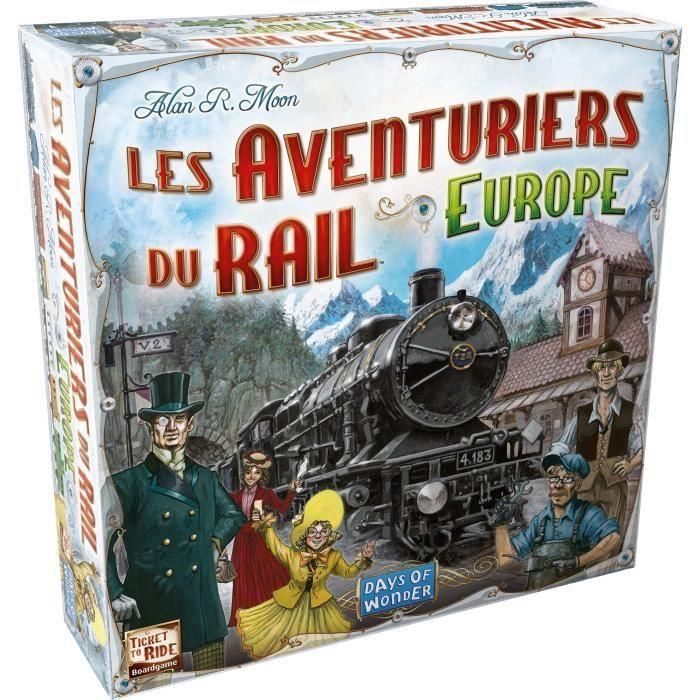 Asmodee Ticket to Ride Europe - Juego de Mesa Estratégico Familiar. Descubre Europa del Siglo XX con Nuevos Mapas y Rutas