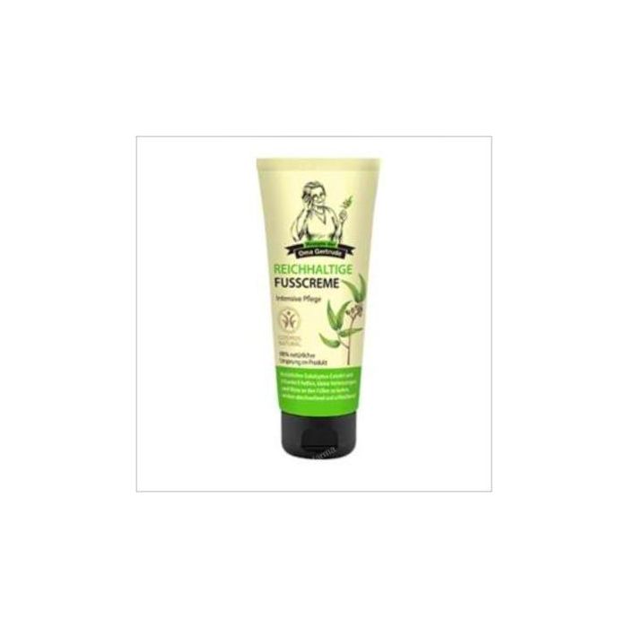 OMA GERTRUDE Crema Pies Cuidado Intensivo con eucalipto y tocopherol 75ml – Certificado COSMOS NATURAL para piel seca y agrietada