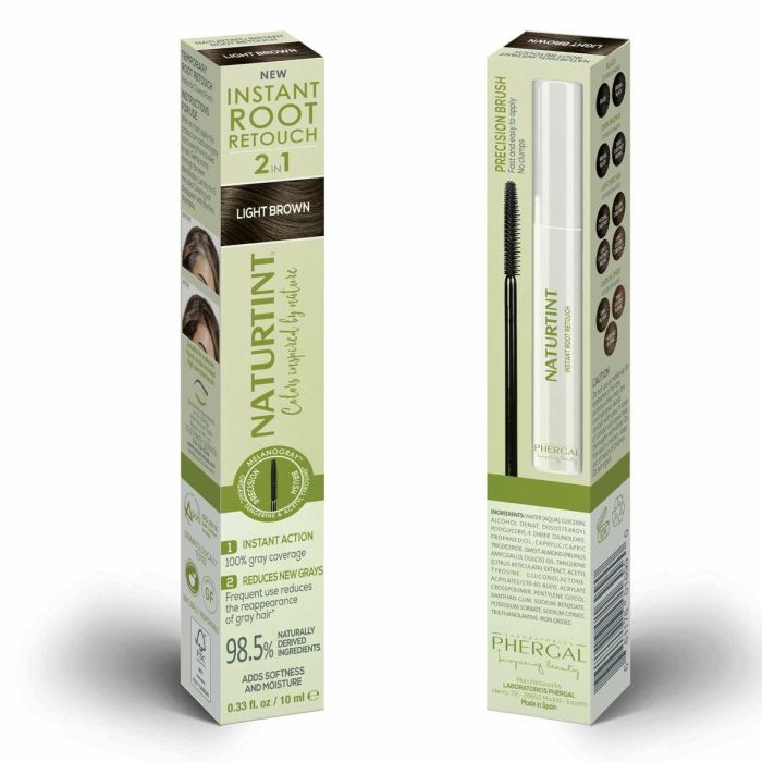 Naturtint INSTANT ROOT RETOUCH Retocador Temporal de Canas 2 en 1 #Light Brown 10 ml - Cobertura Total, 98.5% Ingredientes Naturales, Tecnología Melanogray™ 4 Naturtint INSTANT ROOT RETOUCH Retocador Temporal de Canas 2 en 1 #Light Brown 10 ml - Cobertura Total, 98.5% Ingredientes Naturales, Tecnología Melanogray™ 4