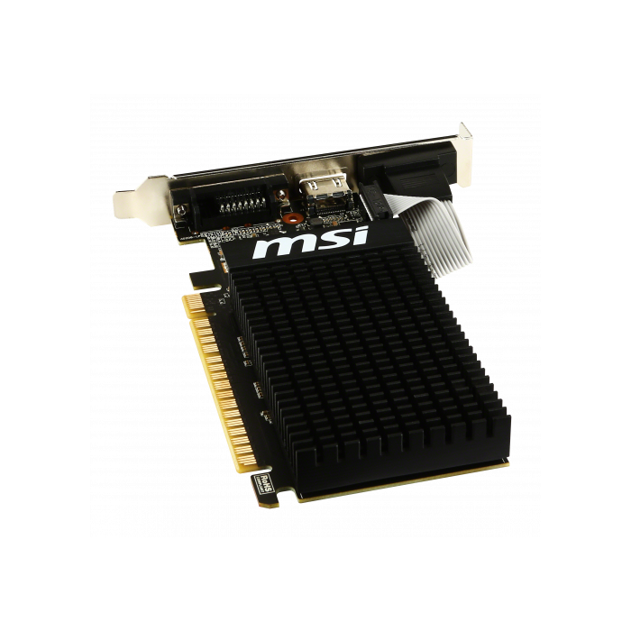 MSI 912-V809-2016 Tarjeta Gráfica NVIDIA GeForce GT 710 2GB GDDR3 954MHz/1600MHz PCI Express 2.0 Enfriamiento Pasivo 4K 2 MSI 912-V809-2016 Tarjeta Gráfica NVIDIA GeForce GT 710 2GB GDDR3 954MHz/1600MHz PCI Express 2.0 Enfriamiento Pasivo 4K 2