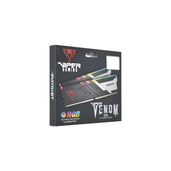 64 GB Patriot DIMM 5200 (2x 32 GB) Dual-Kit (schwarz. PVVR564G520C40K. Viper Venom RGB. INTEL XMP) 9