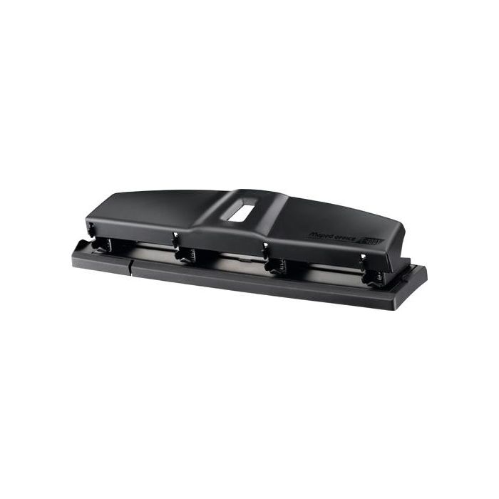 Maped Perforadora Essential Metal 4 Agujeros Negro