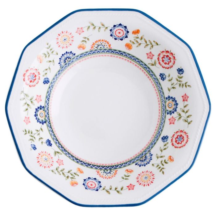 Queen's Plato Hondo Cerámico Bengal 20,5 cm (6 Unidades) - Loza Vitrificada Estilo Inglés, Apto Lavavajillas, Microondas y Apilable 0 Queen's Plato Hondo Cerámico Bengal 20,5 cm (6 Unidades) - Loza Vitrificada Estilo Inglés, Apto Lavavajillas, Microondas y Apilable 0