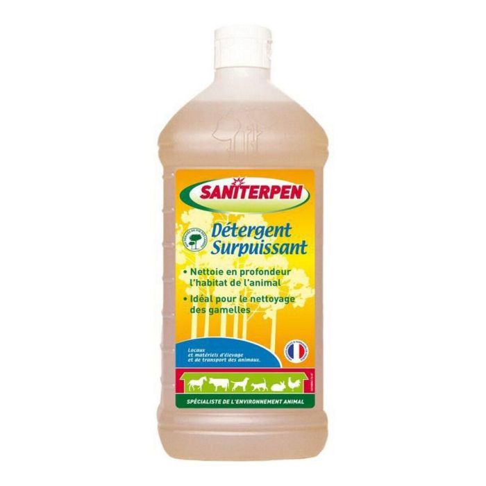 Saniterpen Detergente Líquido Concentrado de Alto Rendimiento para Hogar, Animales y Vehículos, Limpieza Profunda, Manual o Presión, 1L
