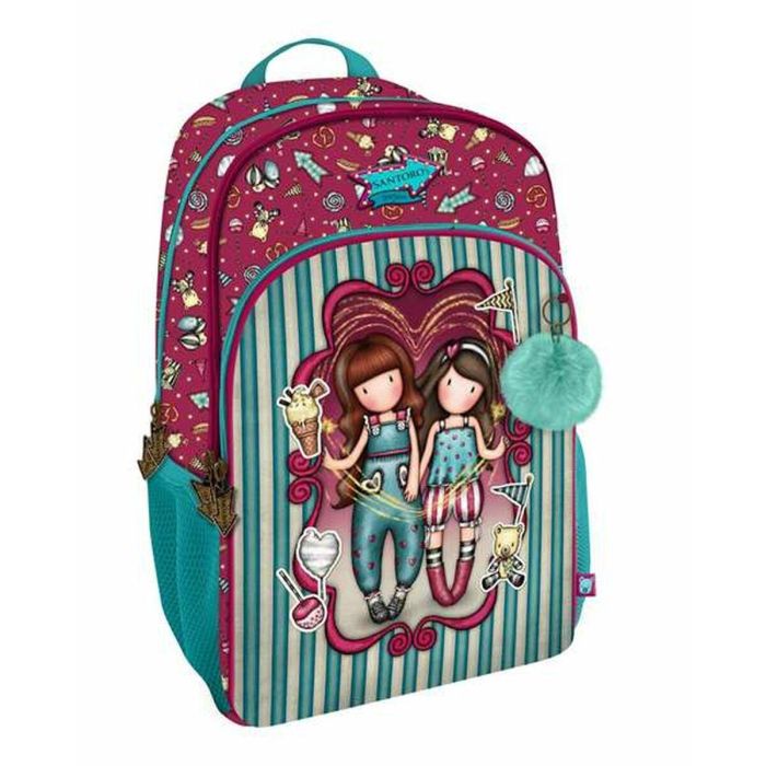 Mochila 3 cremalleras gorjuss™ fairground "fireworks" 29x45x17cm Mochila 3 cremalleras gorjuss™ fairground "fireworks" 29x45x17cm