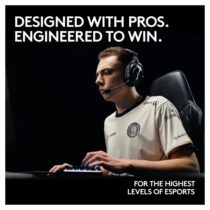 Logitech PRO X 2 Lightspeed Auriculares Inalámbricos Gaming Negro