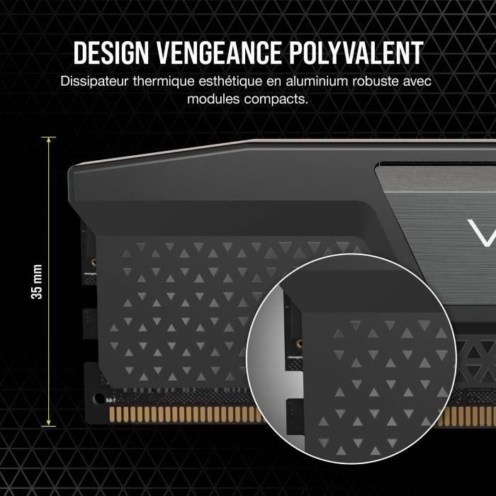Memoria RAM Corsair Vengeance 2 x 16GB/ DDR5/ 4800MHz/ 1.1V/ CL40/ DIMM 1 Memoria RAM Corsair Vengeance 2 x 16GB/ DDR5/ 4800MHz/ 1.1V/ CL40/ DIMM 1