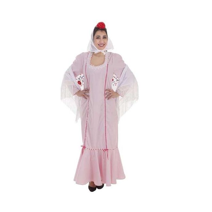 Disfraz adulto chulapa rosa t-l talla l Disfraz adulto chulapa rosa t-l talla l