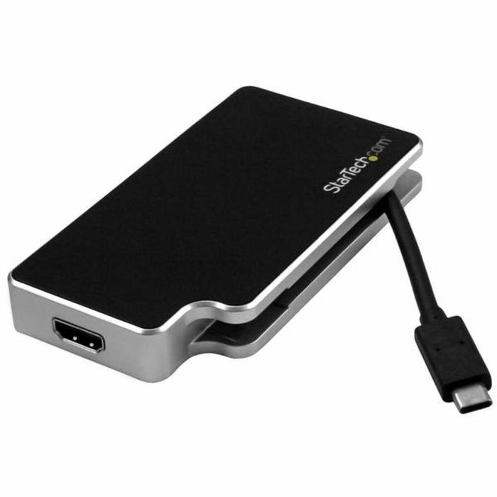 Adaptador USB C a VGA/HDMI/DVI Startech CDPVGDVHDB Plata 1 Adaptador USB C a VGA/HDMI/DVI Startech CDPVGDVHDB Plata 1