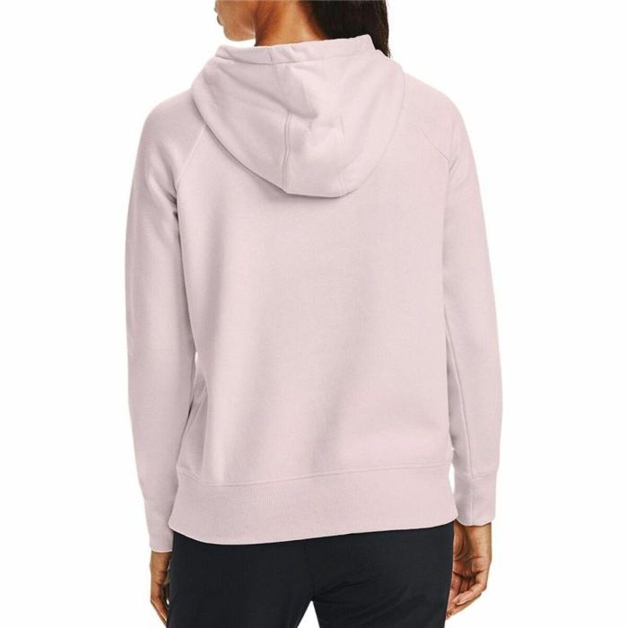Sudadera con Capucha Mujer Under Armour Rival Fleece Rosa 1 Sudadera con Capucha Mujer Under Armour Rival Fleece Rosa 1