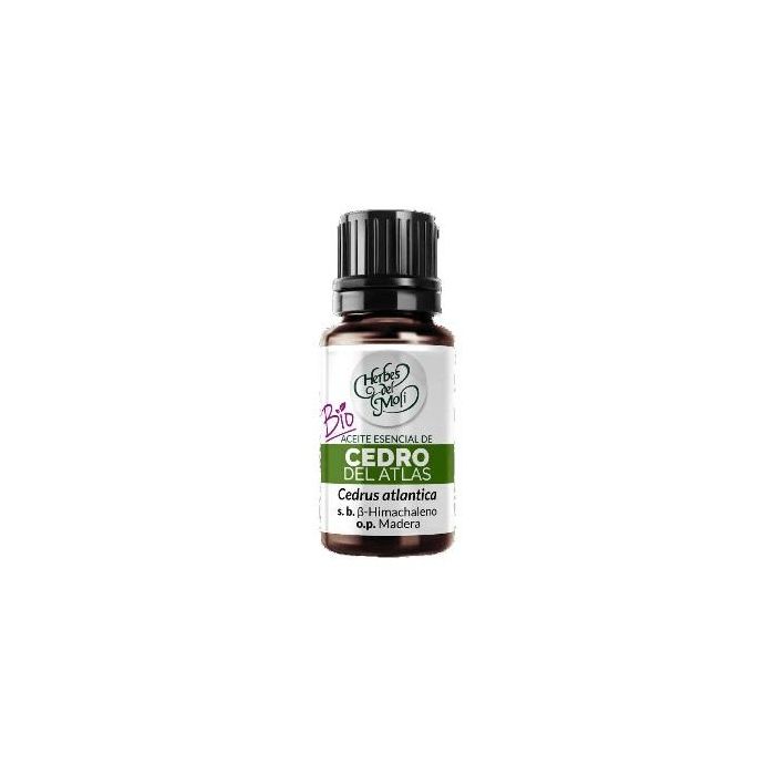 HERBES DEL MOLI Cedro Del Atlas Aceite Esencial 10 ml Eco - 100% Ecológico de Cedrus Atlántica, propiedades lipolíticas