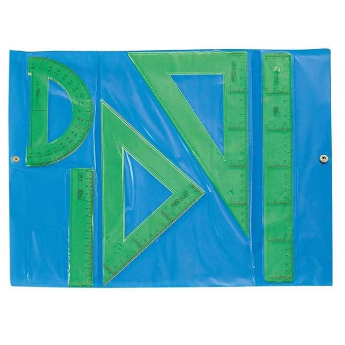 Safta Conjunto de Dibujo Escolar Completo con Reglas Verdes para Niños de 3 Años - Material Preescolar 7
