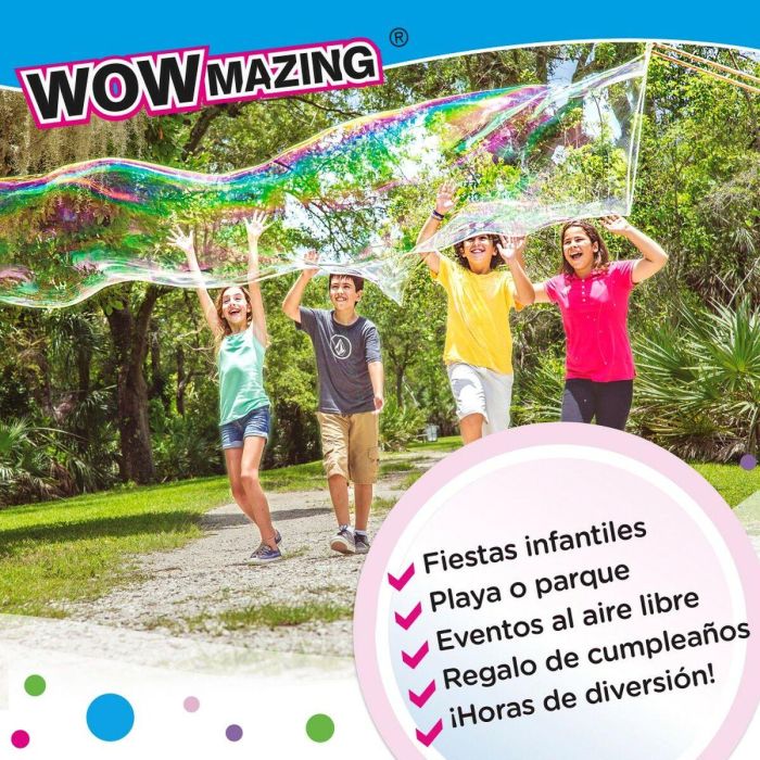 Juego de Pompas de Jabón WOWmazing 41 cm (24 Unidades) 3 Juego de Pompas de Jabón WOWmazing 41 cm (24 Unidades) 3