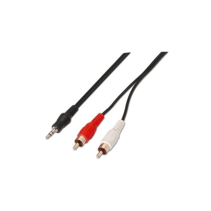 AISENS - CABLE AUDIO ESTEREO, JACK 3.5/M-2XRCA/M, NEGRO, 1.5M 0 AISENS - CABLE AUDIO ESTEREO, JACK 3.5/M-2XRCA/M, NEGRO, 1.5M 0