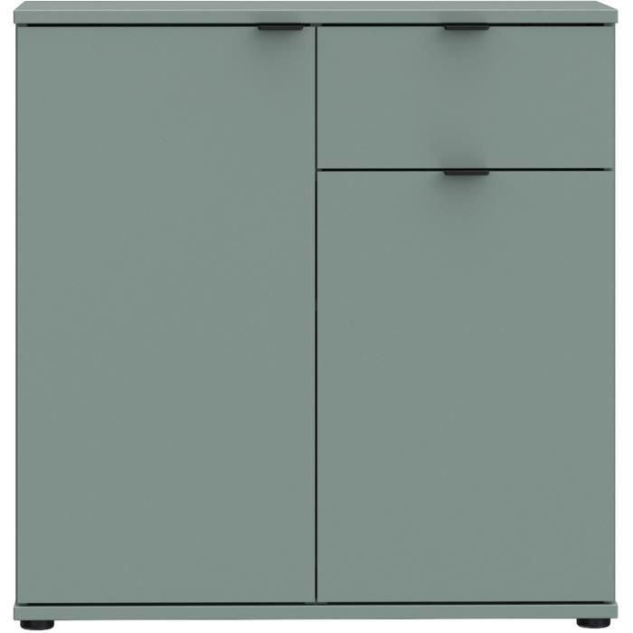 Mueble de almacenaje pequeño GANYMEDE GNMK222LU59 - Aparador 2 puertas, 1 cajón - Salvia - 80,1 x 34,1 x 82,3 cm 5 Mueble de almacenaje pequeño GANYMEDE GNMK222LU59 - Aparador 2 puertas, 1 cajón - Salvia - 80,1 x 34,1 x 82,3 cm 5