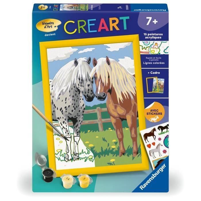 Ravensburger RAV12023035 CreArt Kids Duo Caballos 18x24cm 0 Ravensburger RAV12023035 CreArt Kids Duo Caballos 18x24cm 0