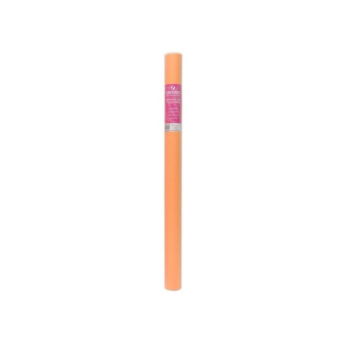 Papel Seda Canson 20G Rollo 0,5X5 M Naranja 10 unidades