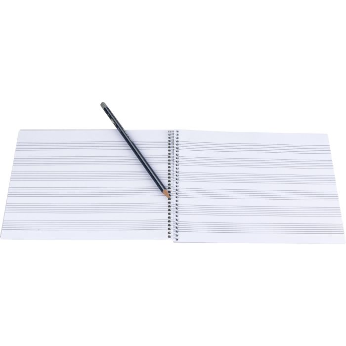 Liderpapel Bloc de Música para Guitarra Hexagrama Cuarto 3 mm 20 Hojas 100 g/m2 6