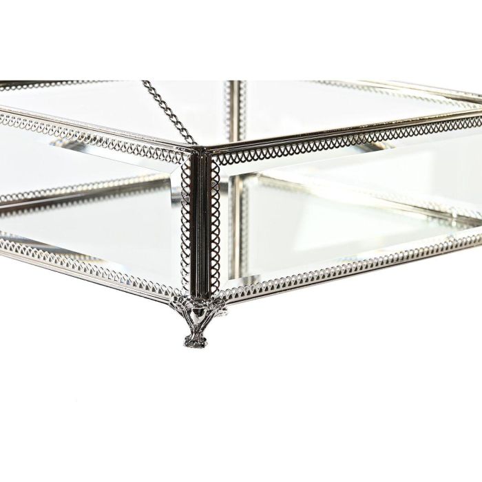 Joyero Tradicional DKD Home Decor Plateado Transparente 21 x 10 x 25 cm 3 Joyero Tradicional DKD Home Decor Plateado Transparente 21 x 10 x 25 cm 3