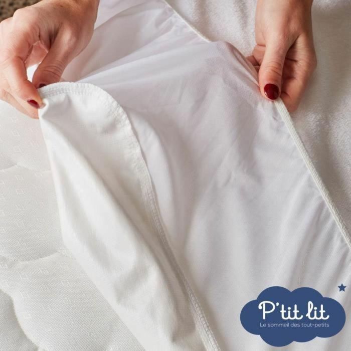 P'Tit Lit Protector de Colchón para Bebé Impermeable Bambú Viscosa Suave 70x140 cm Sin Tratamiento Químico PTI1708546674681 2 P'Tit Lit Protector de Colchón para Bebé Impermeable Bambú Viscosa Suave 70x140 cm Sin Tratamiento Químico PTI1708546674681 2
