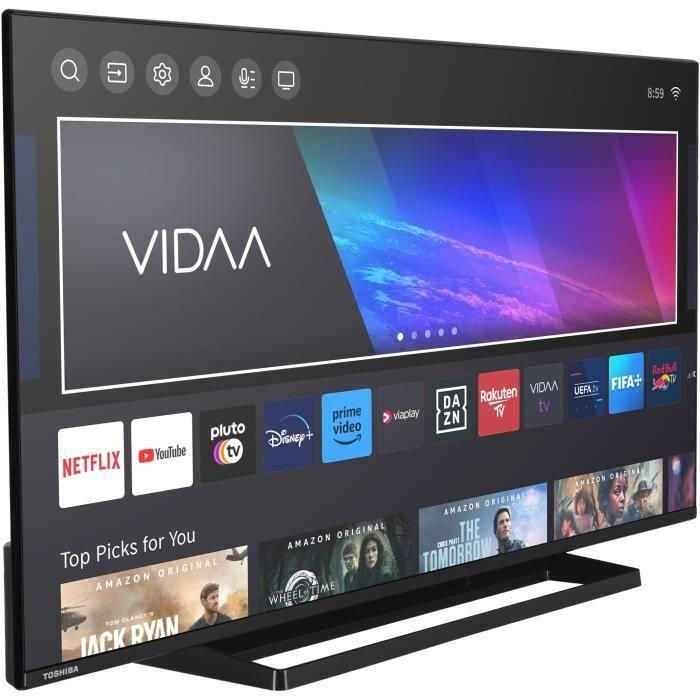 TOSHIBA 43QV3363DG - Televisor QLED de 43'' (108 cm) - 4K UHD 3840x2160 - HDR - Smart TV - 3xHDMI - WiFi 2 TOSHIBA 43QV3363DG - Televisor QLED de 43'' (108 cm) - 4K UHD 3840x2160 - HDR - Smart TV - 3xHDMI - WiFi 2