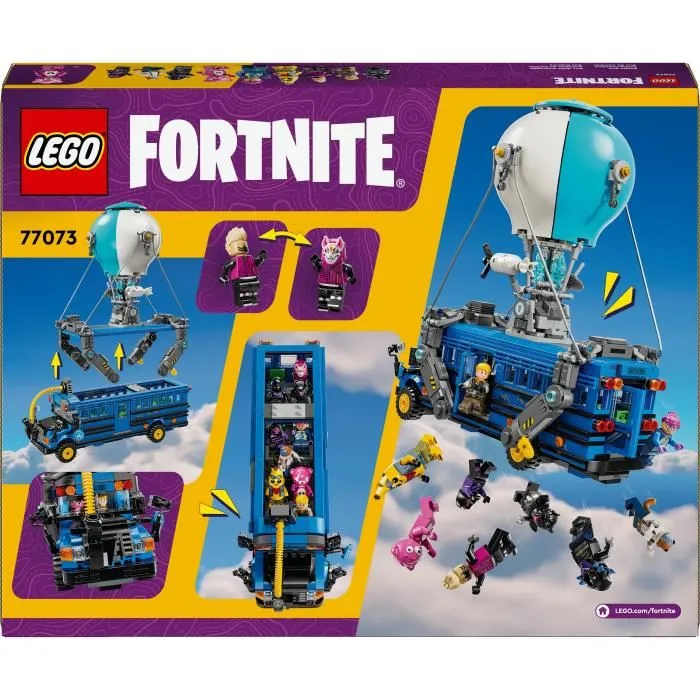 Lego Fortnite 77073 Battle Bus: Set de Construcción Inspirado en el Videojuego para Coleccionistas 5