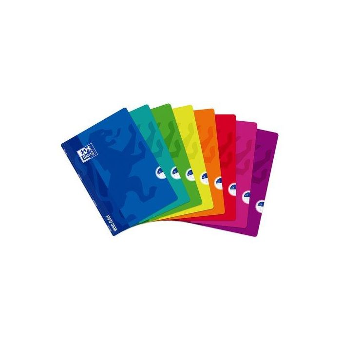 Libreta Grapada Oxford School Openflex A4 48H Horiz. Col.Sur.(8) (Set de 10)