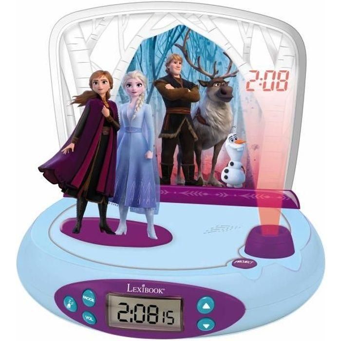 LEXIBOOK Frozen 2 - Proyector despertador con sonidos - RP510FZ LEXIBOOK Frozen 2 - Proyector despertador con sonidos - RP510FZ