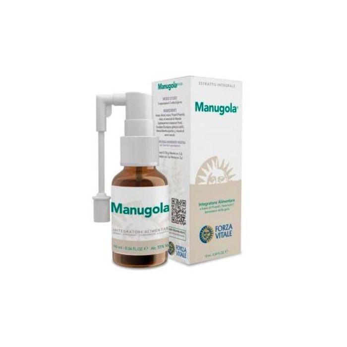 FORZA VITALE Manugola Extracto Própolis y Aceites Esenciales Spray Oral 10ml para Garganta