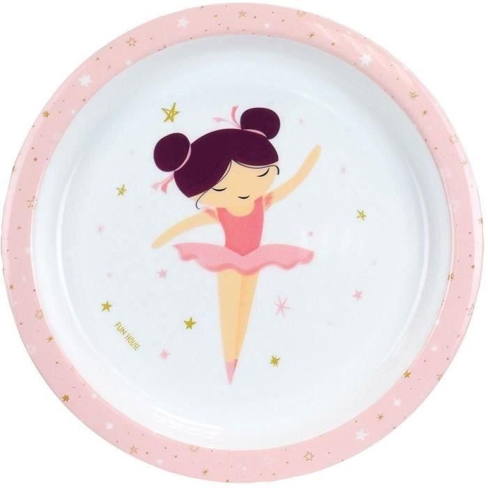 Juego de Vajilla Bailarina Bailarina - FUN HOUSE - 006364 - Vaso, Plato Hondo, Plato Llano, Cubiertos, Botella y Caja para Snacks 1 Juego de Vajilla Bailarina Bailarina - FUN HOUSE - 006364 - Vaso, Plato Hondo, Plato Llano, Cubiertos, Botella y Caja para Snacks 1