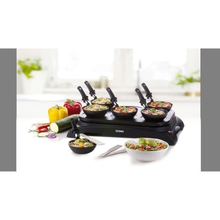 DOMO DO8710W Crepiere + Wok - 6 personas - 1000W - Negro 5 DOMO DO8710W Crepiere + Wok - 6 personas - 1000W - Negro 5