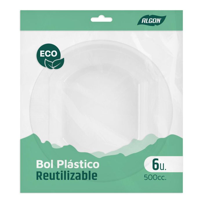 Set de 6 bolsas de plástico ecológicas Algon 500 cc (36 Cajas) 1 Set de 6 bolsas de plástico ecológicas Algon 500 cc (36 Cajas) 1