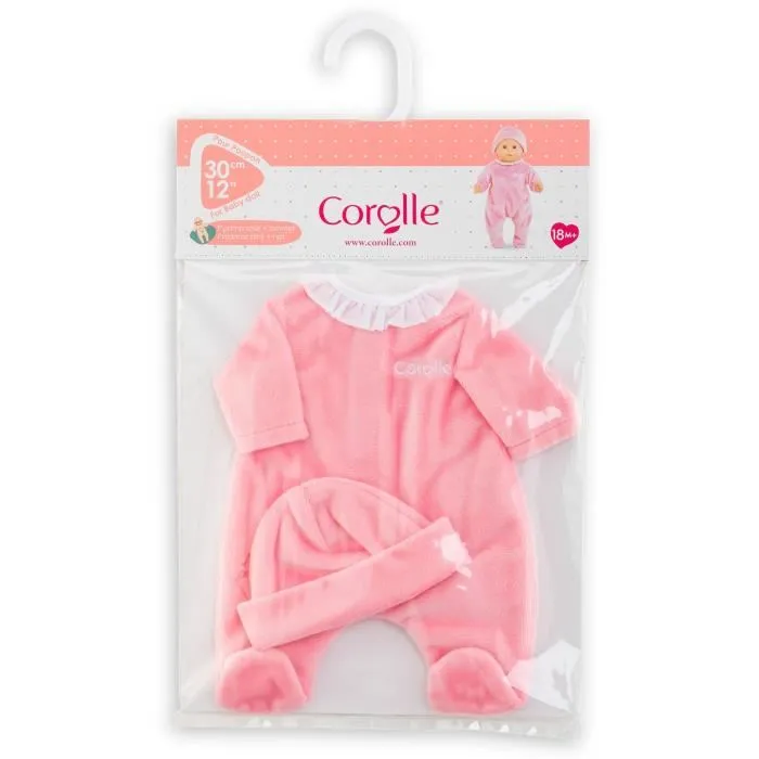 Corolle Pijama y gorro rosa COR4062013110622 Ropa para muñeca de 30cm A partir de 18 meses Corolle Pijama y gorro rosa COR4062013110622 Ropa para muñeca de 30cm A partir de 18 meses