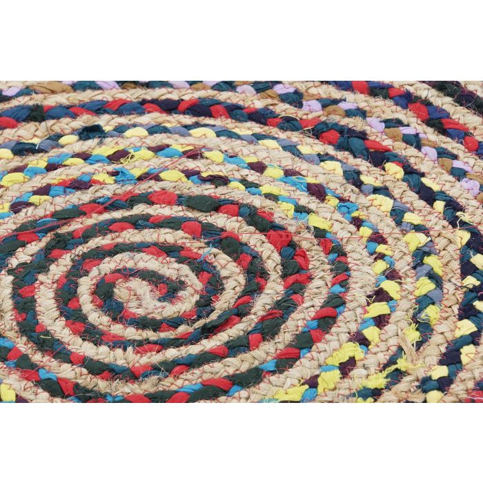 DKD Home Decor Alfombra Pokara Estilo Indio Multicolor 200 x 200 cm 2