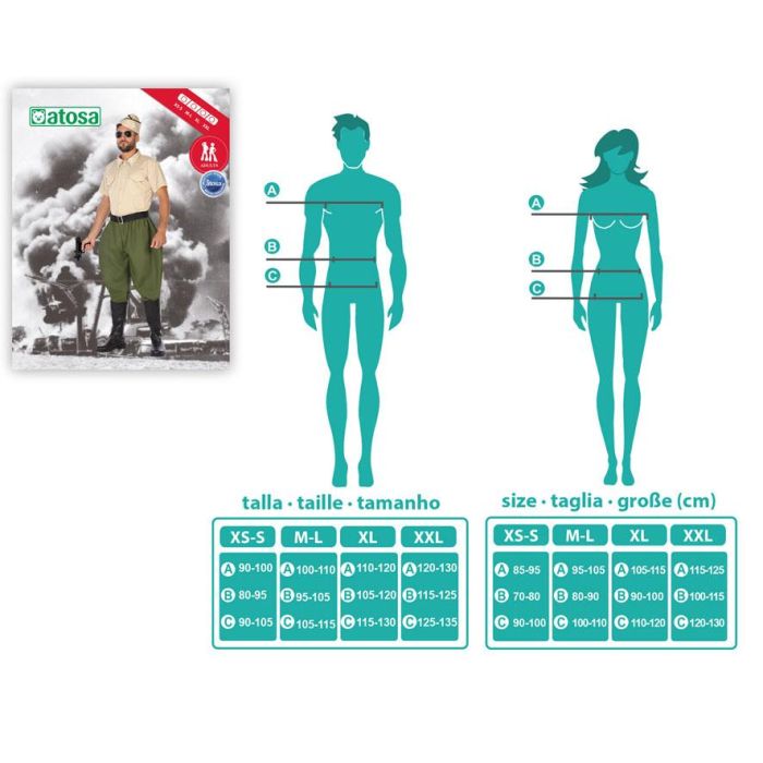 Disfraz Soldado Americano Hombre Adulto Talla XL Verde Militar 1 Disfraz Soldado Americano Hombre Adulto Talla XL Verde Militar 1