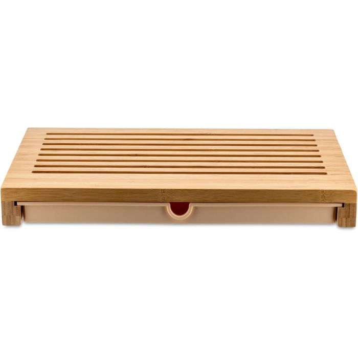Alessi Sbriciola Tabla de Cortar Pan en Madera de Bambú con Colector GAG02
