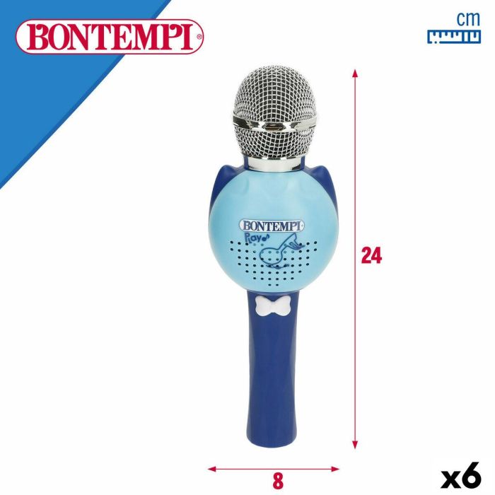 Micrófono Karaoke Bontempi 6 Unidades 9 Micrófono Karaoke Bontempi 6 Unidades 9