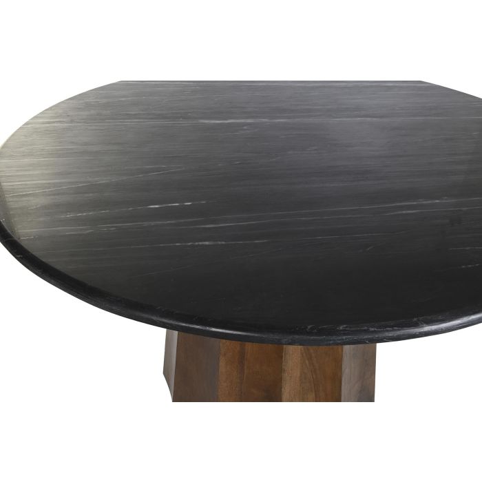 DKD Home Decor Mesa de Comedor Cuadrada Moderna Madera de Mango y Mármol Negro Marrón 120x120x76 cm Desmontable 1 DKD Home Decor Mesa de Comedor Cuadrada Moderna Madera de Mango y Mármol Negro Marrón 120x120x76 cm Desmontable 1