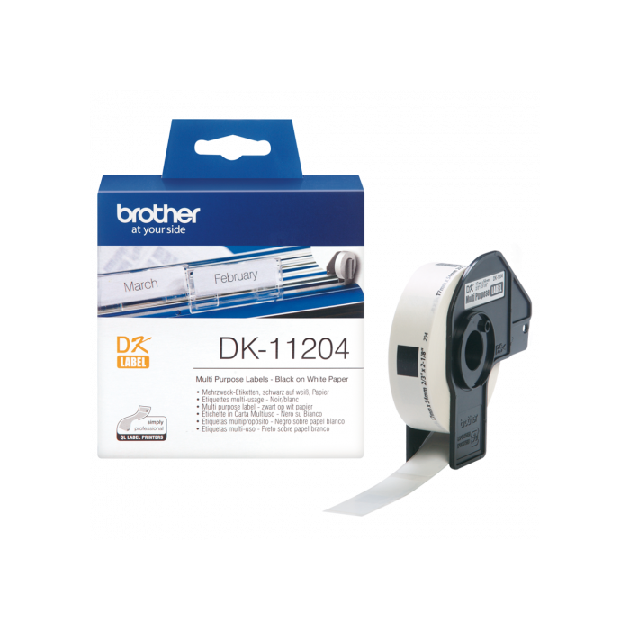 BROTHER Rollo de Etiquetas de 17x54mm de 400 Uds.