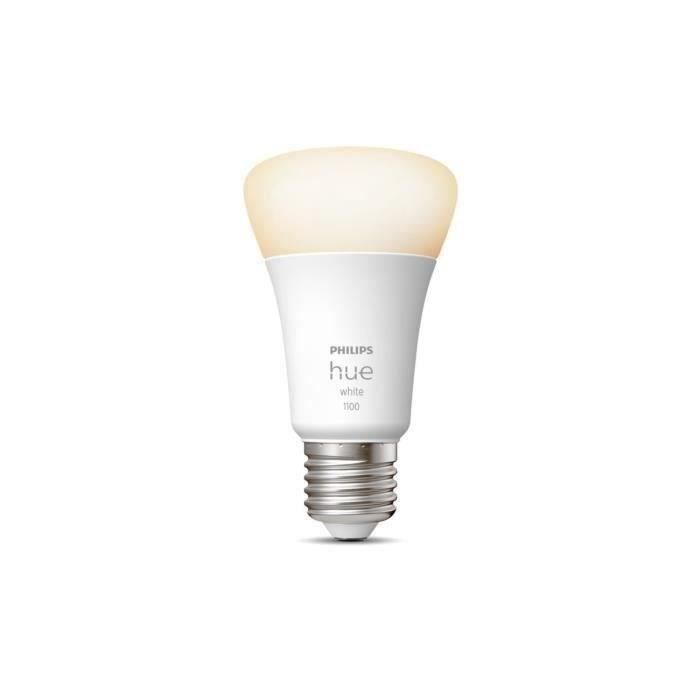 PHILIPS Hue White - Bombilla LED conectada E27 - 9.5W equivalente a 75W - Compatible con Bluetooth 1 PHILIPS Hue White - Bombilla LED conectada E27 - 9.5W equivalente a 75W - Compatible con Bluetooth 1