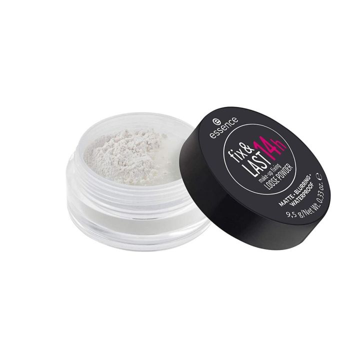 Essence FIX & LAST 14H Polvos Sueltos Fijadores, Maquillaje Mate Duradero, Resistencia 14h, Resistente al Agua, 9,5g Essence FIX & LAST 14H Polvos Sueltos Fijadores, Maquillaje Mate Duradero, Resistencia 14h, Resistente al Agua, 9,5g