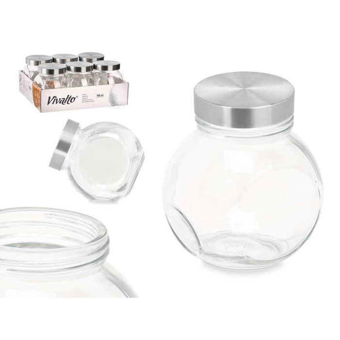 Tarro Galletero Inclinable 700Ml Vivalto 11X12CM (24 Unidades) Tarro Galletero Inclinable 700Ml Vivalto 11X12CM (24 Unidades)