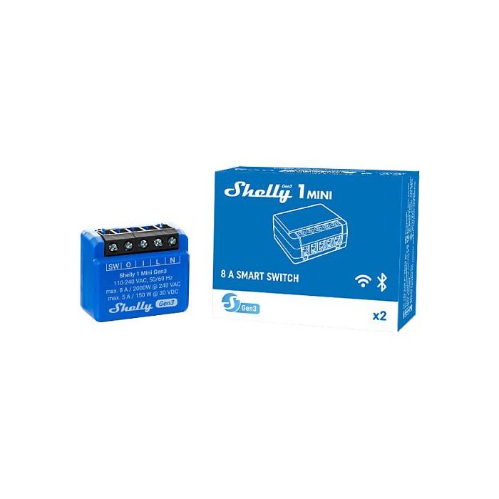 Shelly Módulo switch Mini 1 Gen3 Wi-Fi BT