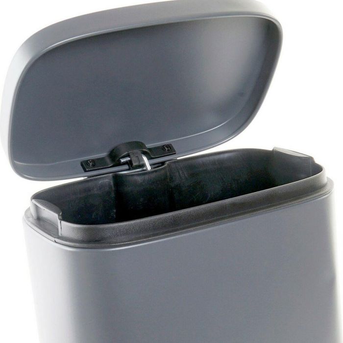 Papelera Basicos DKD Home Decor Gris Claro 18 x 29.5 x 21 cm 4 Papelera Basicos DKD Home Decor Gris Claro 18 x 29.5 x 21 cm 4