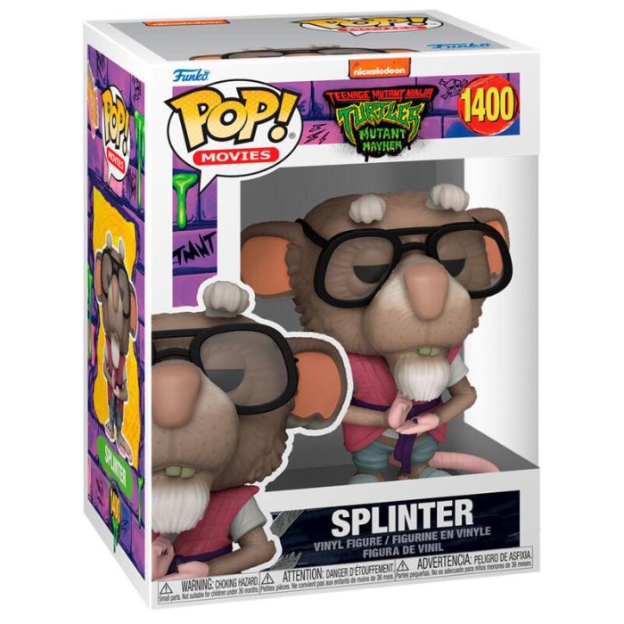 Funko Figura POP! Tortugas Ninja: Splinter, de vinilo de 9cm