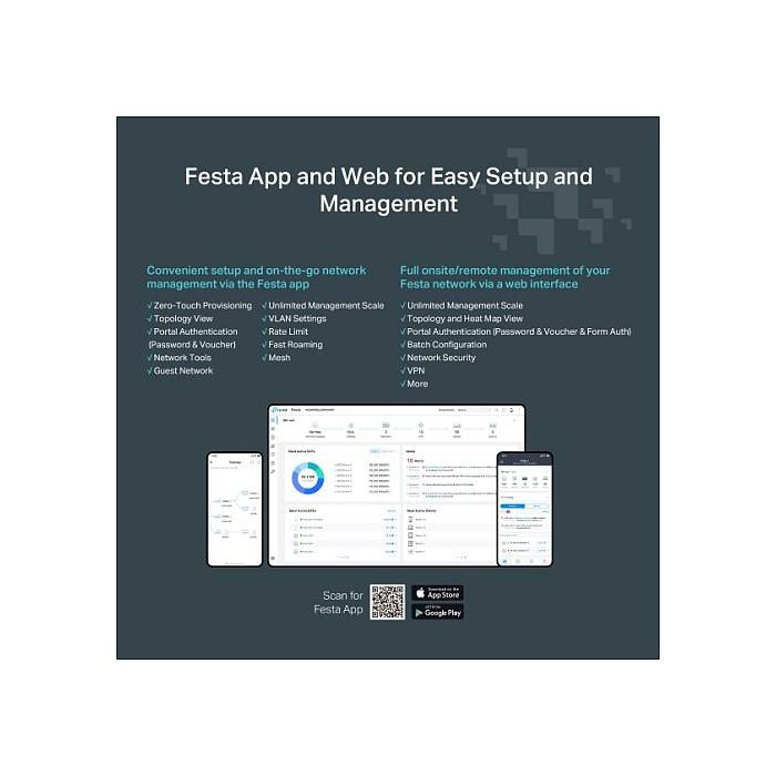 TP-Link FESTA F54 Access Point AC1750 Doble Banda 2.4 GHz 5 GHz 1300 Mbit/s 10