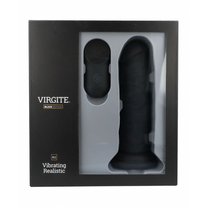 Consolador Realista Virgite R11 Negro 14,4 cm 3